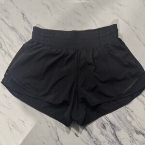 Lululemon Speed Up Shorts 2.5” Mid Rise Black Lined Running Athletic Women’s  6
